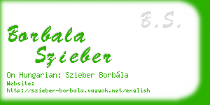 borbala szieber business card