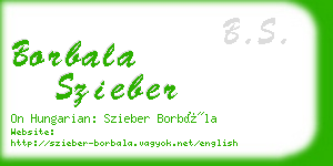 borbala szieber business card